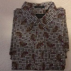 Large button-down shirt from the Flying Scotsman Collection.